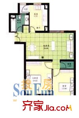 沈家弄路946弄小區(qū)戶型圖上海 沈家弄路946弄2室 戶型圖 2室1廳1衛(wèi)1廚