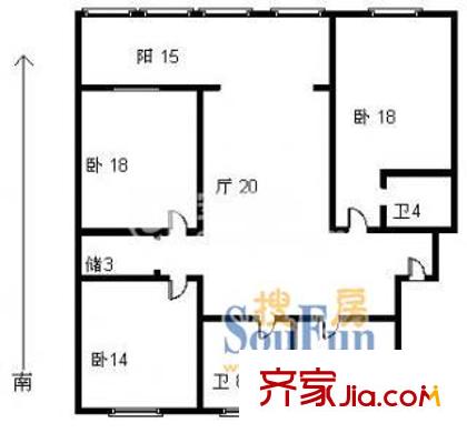 上海 梅花苑 戶型圖