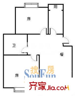 中天碧云苑戶(hù)型圖上海 中天碧云 戶(hù)型圖 2室2廳2衛(wèi)1廚