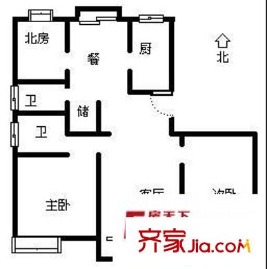 阳光翠庭 4室 户型图