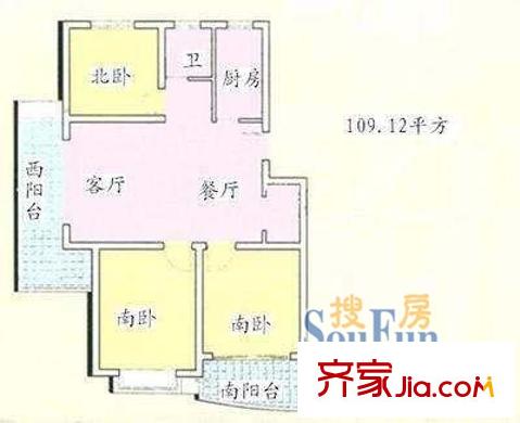 上海 杨泰三村 户型图