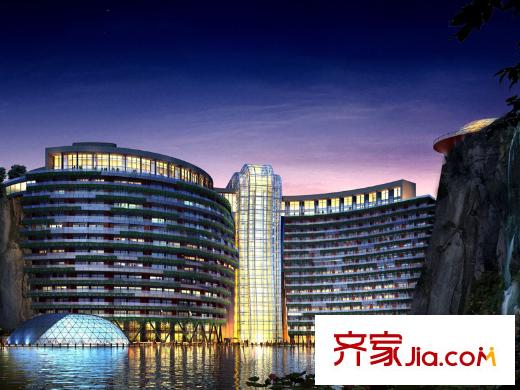 纳米魔幻城配套图深坑酒店效果图