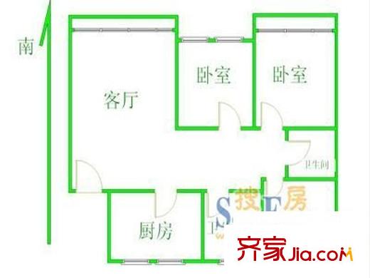 馨樂(lè)園戶型圖戶型圖 3室1廳1衛(wèi)1廚