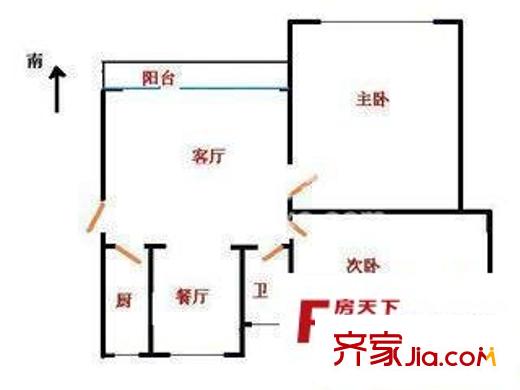 馨樂(lè)園戶型圖戶型圖 1室1廳1衛(wèi)1廚