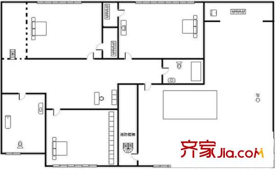 風(fēng)信景苑 4室 戶型圖