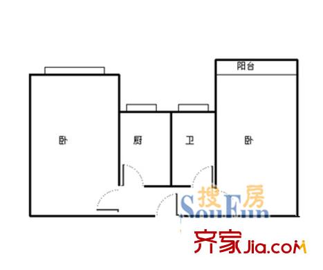 岚皋西路145弄小区户型图上海 岚皋西路145弄 户型图 2室1卫1厨