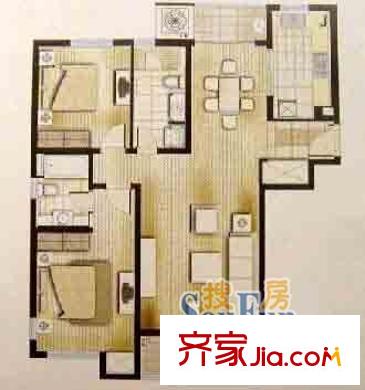 国定路600弄小区户型图上海 国定路600弄 户型图 2室1厅1卫1厨