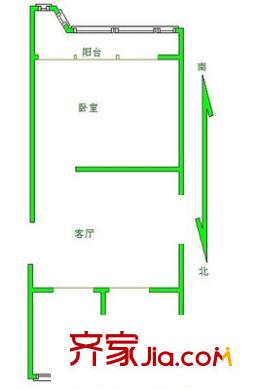 北中路280弄小區(qū)戶型圖上海 北中路280弄 戶型圖 1室1廳1衛(wèi)1廚