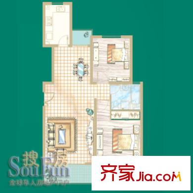 華業(yè)翠都樓書-房型-G 2室2廳1衛(wèi)1廚