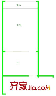 臨沂六村戶型圖戶型圖 1室1廳1衛(wèi)1廚