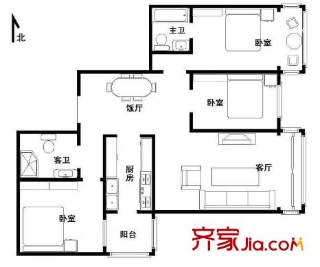 上海 華盛名門 戶型圖