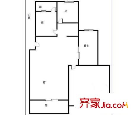 華陽苑戶型圖上海張楊福邸戶型圖 1室1廳1衛(wèi)1廚