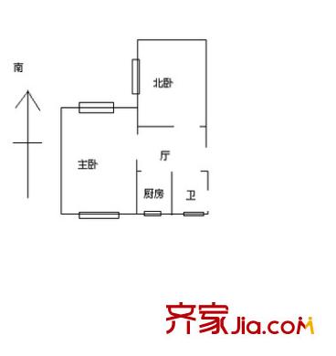 政民路511弄小区户型图上海 政民路511弄 户型图 2室1厅1卫1厨