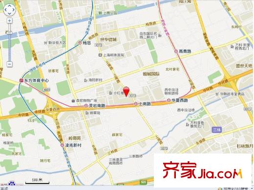 楊南新村交通圖