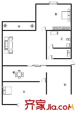 上海 新德公寓 戶型圖