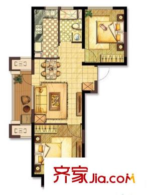 金桂新村 1室 户型图