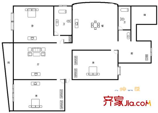 上海 碧云花園 戶型圖