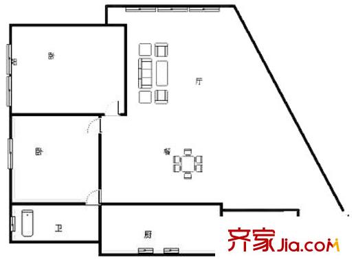 长峰名光大厦公寓户型图上海 长峰名光大厦 户型图 2室2厅1卫1厨