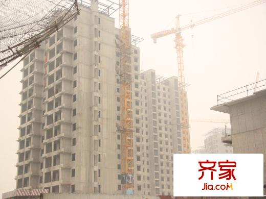 万年生态城・园博府工地实景2013.1
