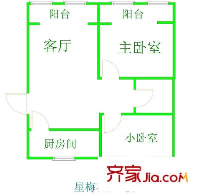 上海 星梅花苑 户型图