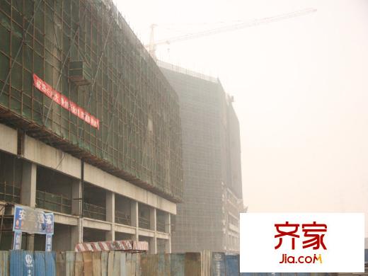 万年生态城・园博府工地实景2013.1