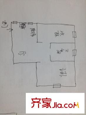虹古大楼 2室 户型图