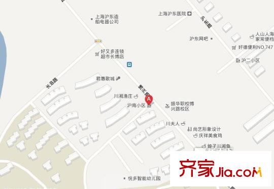 滬南小區(qū)交通圖