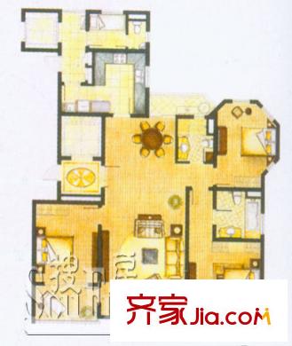 上海 华丽家族古北花园 户型图