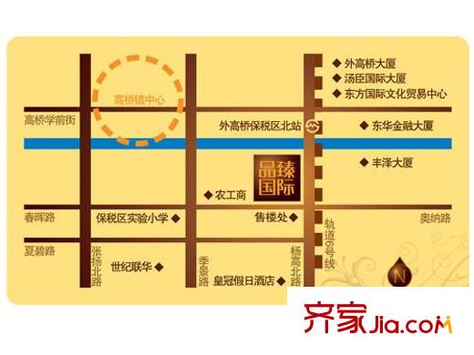 品臻國(guó)際公寓交通圖區(qū)位示意圖