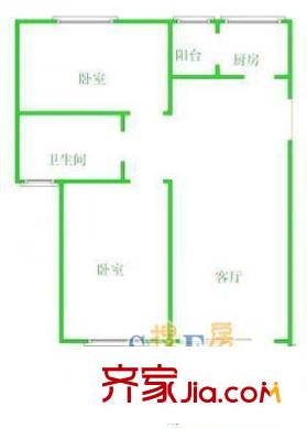 民春苑戶型圖戶型圖 2室1廳1衛(wèi)1廚