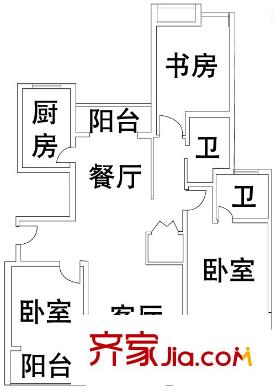 上海 新城海上名園 戶型圖