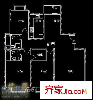 上海 中星怡景花園（盛景福?。?戶型圖
