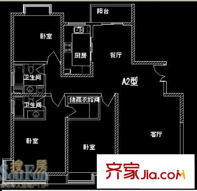 上海 中星怡景花園（盛景福邸） 戶型圖
