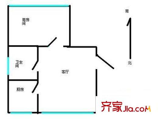 金灣佳園戶型圖戶型圖 1室1廳1衛(wèi)1廚