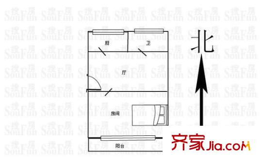 金灣佳園戶型圖戶型圖 1室1廳1衛(wèi)1廚