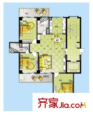 金灣佳園戶型圖戶型圖 3室2廳1衛(wèi)1廚