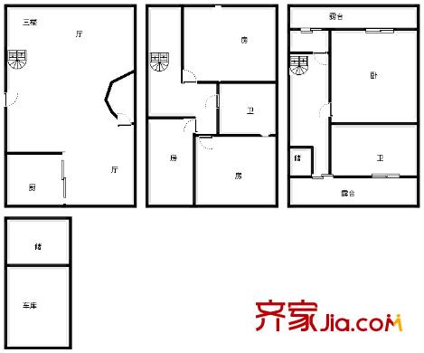 上海 春天花园 户型图