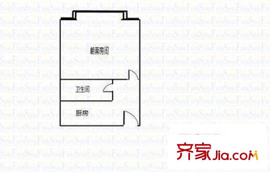 华东化工大楼 1室 户型图