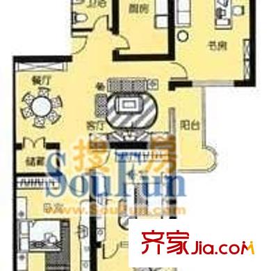由中苑 戶型圖