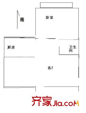凌兆六村 2室 戶型圖