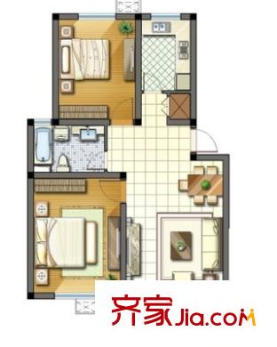 欣春苑 2室 戶型圖