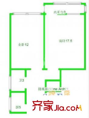 上海 双花公寓 户型图