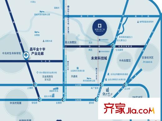 绿地中央广场・云谷交通图