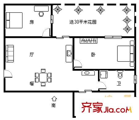 曹杨汽车公寓 户型图