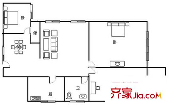 武宁小城 3室 户型图