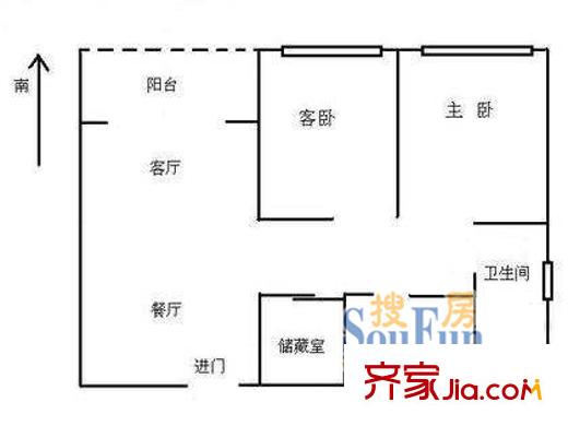 上海 建德花园丁香苑 户型图