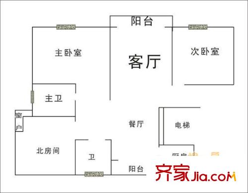 上海 連城新苑 戶型圖