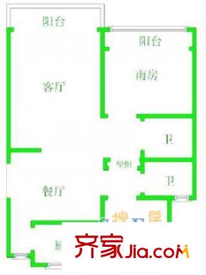 上海 建德花园丁香苑 户型图