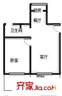 方圓公寓 0室 戶型圖