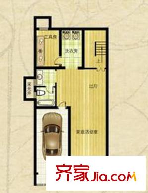 畢加索園墅Pd戶型地下室 4室2廳3衛(wèi)1廚